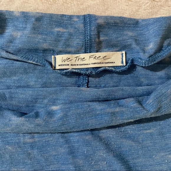 Free People / We The Free Astrid Blue Top / Size M - Picture 5 of 8
